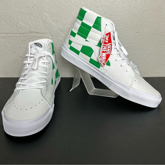 NEW Vans SK8 Hi Leather checkboard #VNOA4BV6TS9 men’s size 12 - Picture 1 of 8